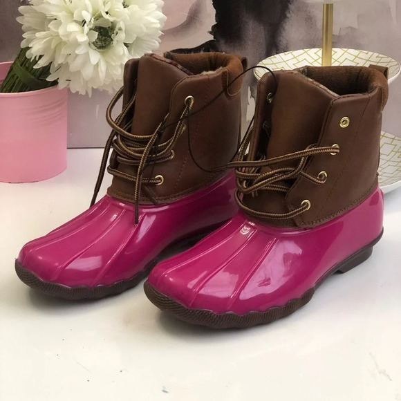 Nwtb! Jessica Carlyle duck Boots - Picture 1 of 5